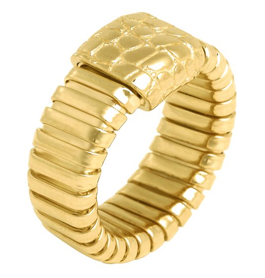 Anello Giovanni Raspini Donna tubogas croco in Argento 12545/16 - 12545/16